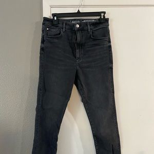 H&M high waist faded black skinny jeans